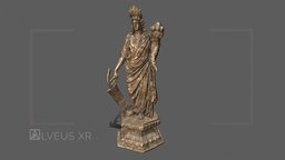 Estatuilla diosa Fortuna | Statuette of Fortuna roman, estatua, fortuna, diosa, lararium