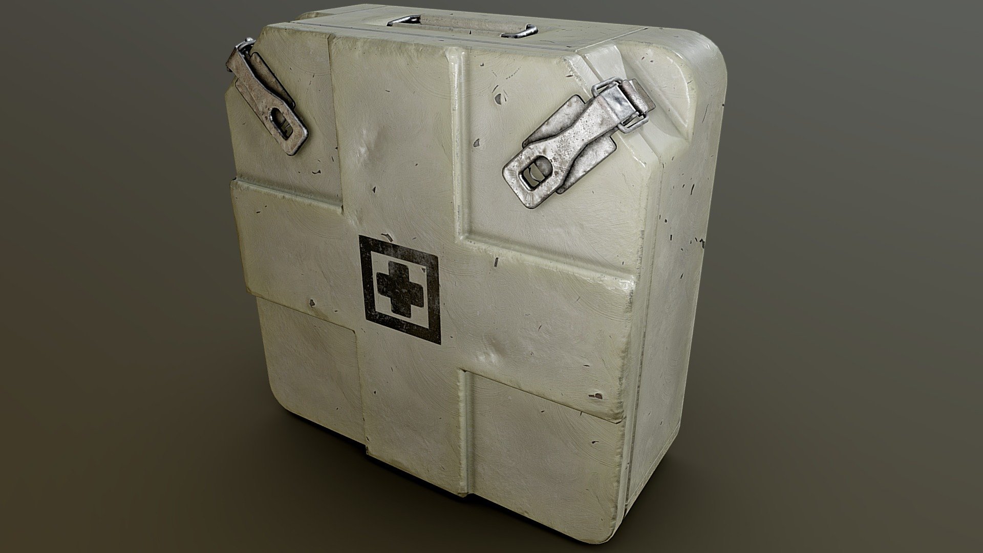 This is an asset of an upcoming Fallout 4 mod of mine, where I will make a bunch of placeable Fallout 3 Furniture for the Fallout 4 workshop mode. This asset is a remake of the First Aid Box asset from Fallout 3. This model was created from the ground up with a modern PBR workflow, whilst making sure to stick to the original cool design of the game.

-PBR - Metallic Roughness - 4k 8 Bit Dithering - Fallout 3 - First Aid Box - Mod Remake - Buy Royalty Free 3D model by AidanWatts3D (@AidanWatts_3D) 3d model