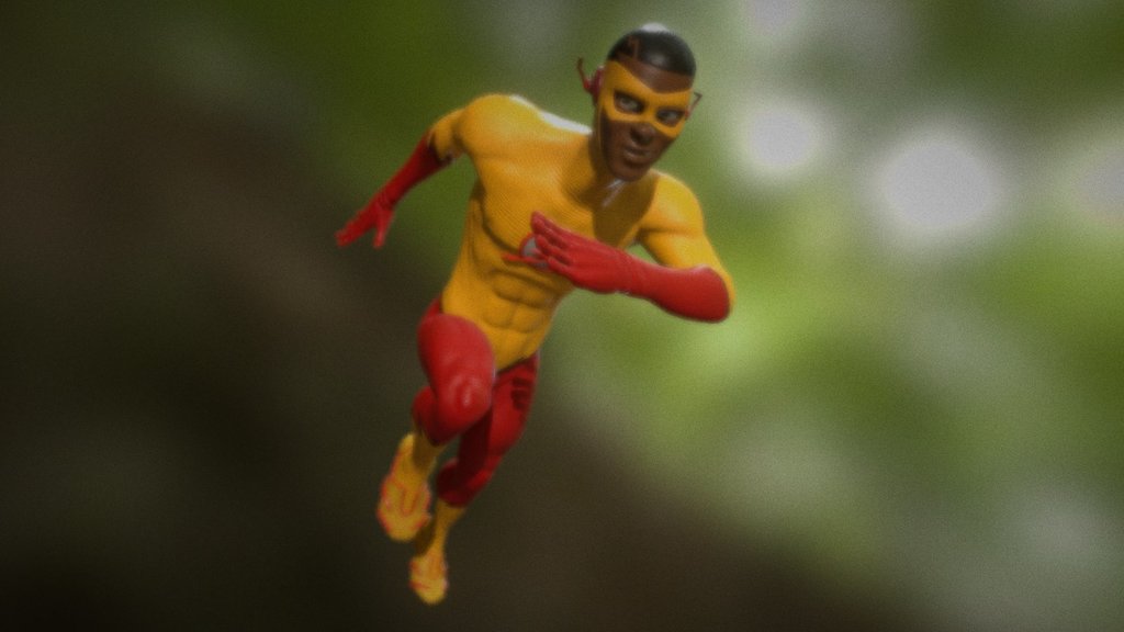 "Rebirth" Kid Flash - 3D model by dmonk98 3d model