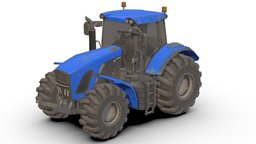 Tractor Model Low-Poly