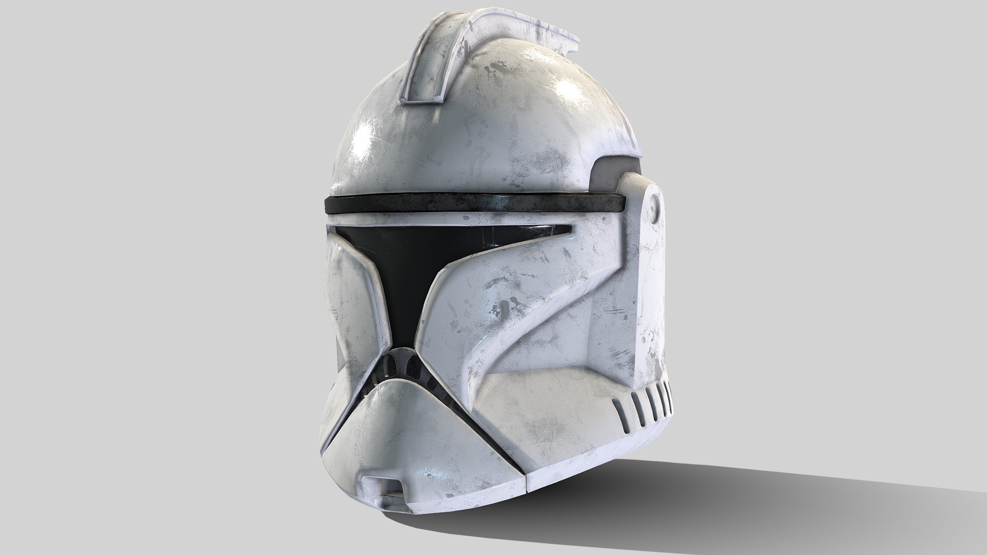 Phase 1 Clone Trooper Helmet as seen in Star Wars - Episode II: Attack of the Clones 3d model