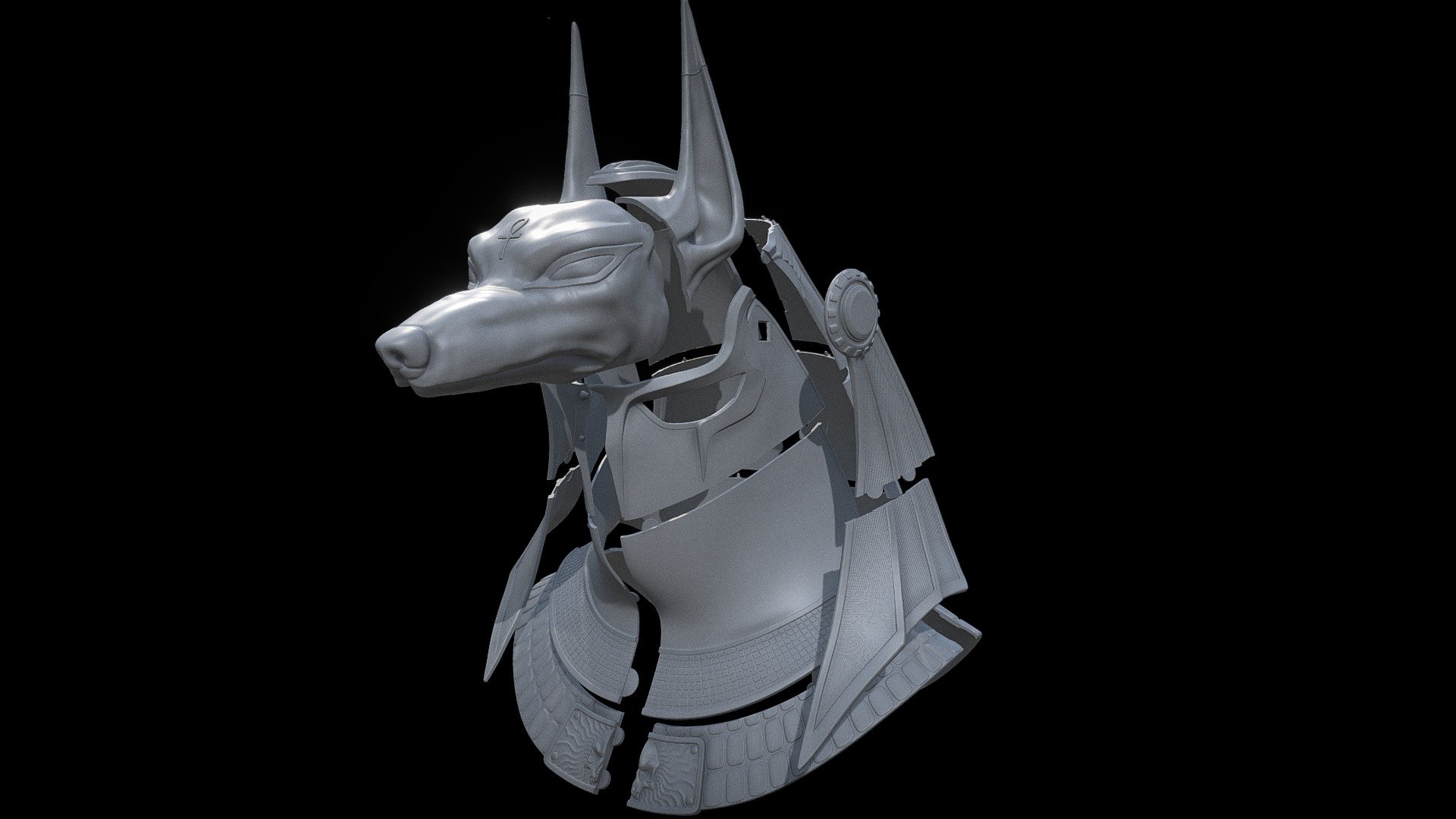 Here are few cuts I have done for this helmet.

Human average size. STL files attached. 

Let me know if you have any requests.

Enjoy! - Anubis helmet II Cuts - Buy Royalty Free 3D model by Omassyx 3d model