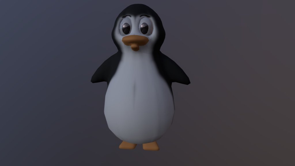 Added some placeholder animations - Cartoon Penguin WiP v3 - Download Free 3D model by Drakahn Finlay (@Drakahn.Finlay) 3d model