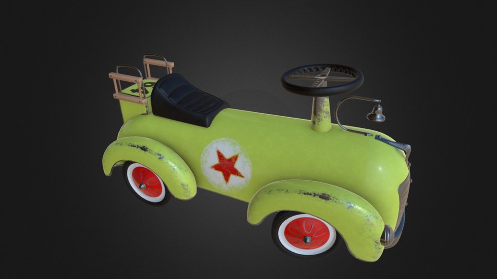 Vintage Pedal Cars - Vintage Pedal Cars - 3D model by nattyraz 3d model