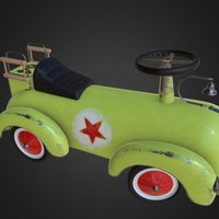 Vintage Pedal Cars cars, pedal, vintage, substancepainter, substance
