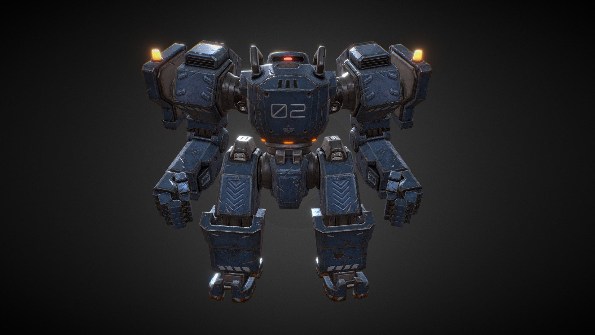 This helpful robot does all the heavy lifting around the USFF Hangar Bay, designed specifically for the purpose of keeping the staff safe from harm.

https://archangelgame.com/ - Safety Bot - 3D model by Archangel: Hellfire (@archangelgame) 3d model