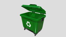 Dumpster v4 dae, landscape, dumpster, trash, can, eco, noai
