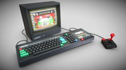 Amstrad CPC 464 computer, pc, quixel, 80s, mixer, 1980s, 8-bit, amstrad, retrogaming, dizzy, 3dsmax, retrocomputer, mixer2020, amstrad-cpc-464, classic-gaming