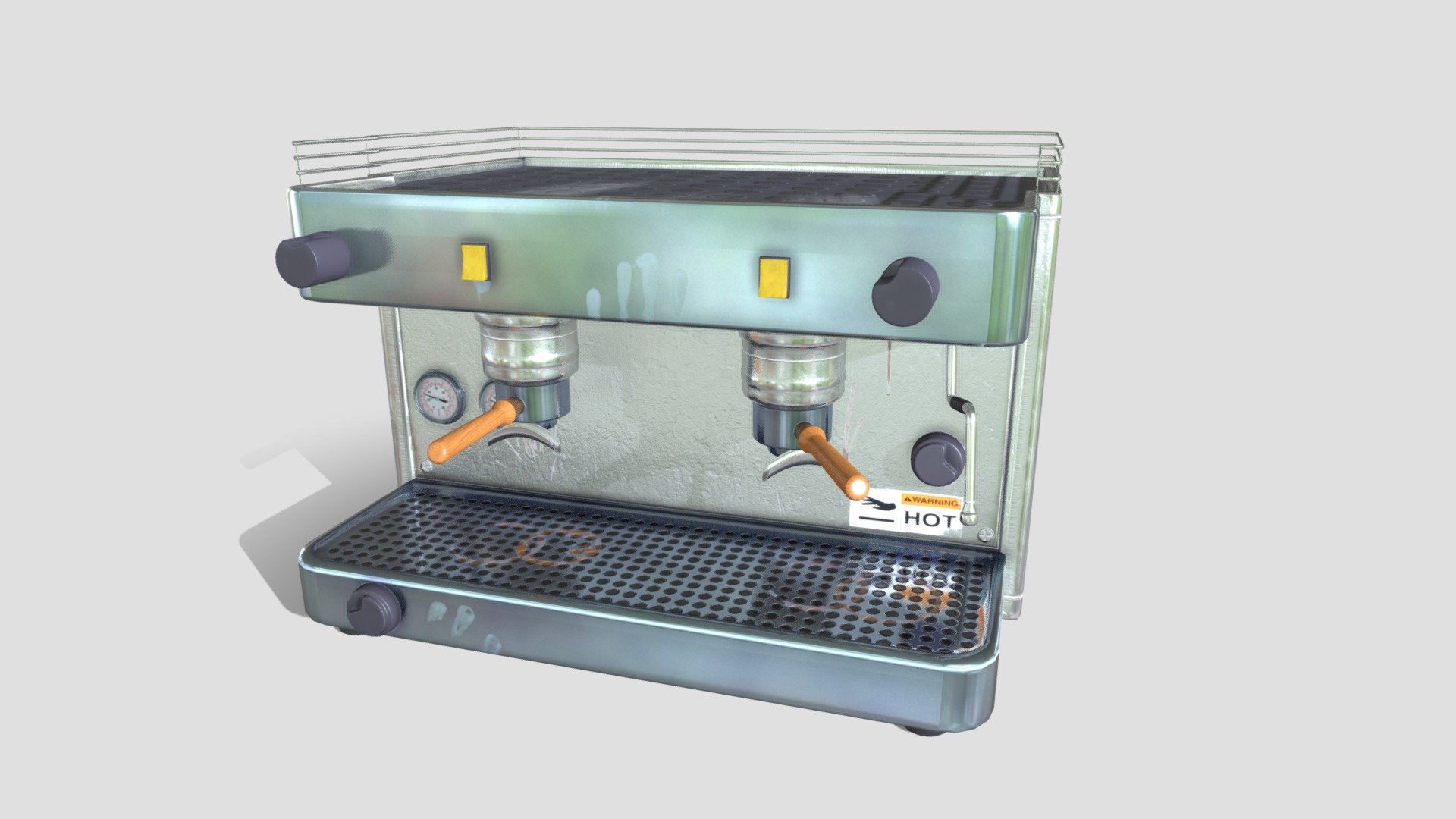 A low poly stylized coffee machine that I made for an enviorment project - Stylized Coffee Machine - 3D model by Hogarth 3d model