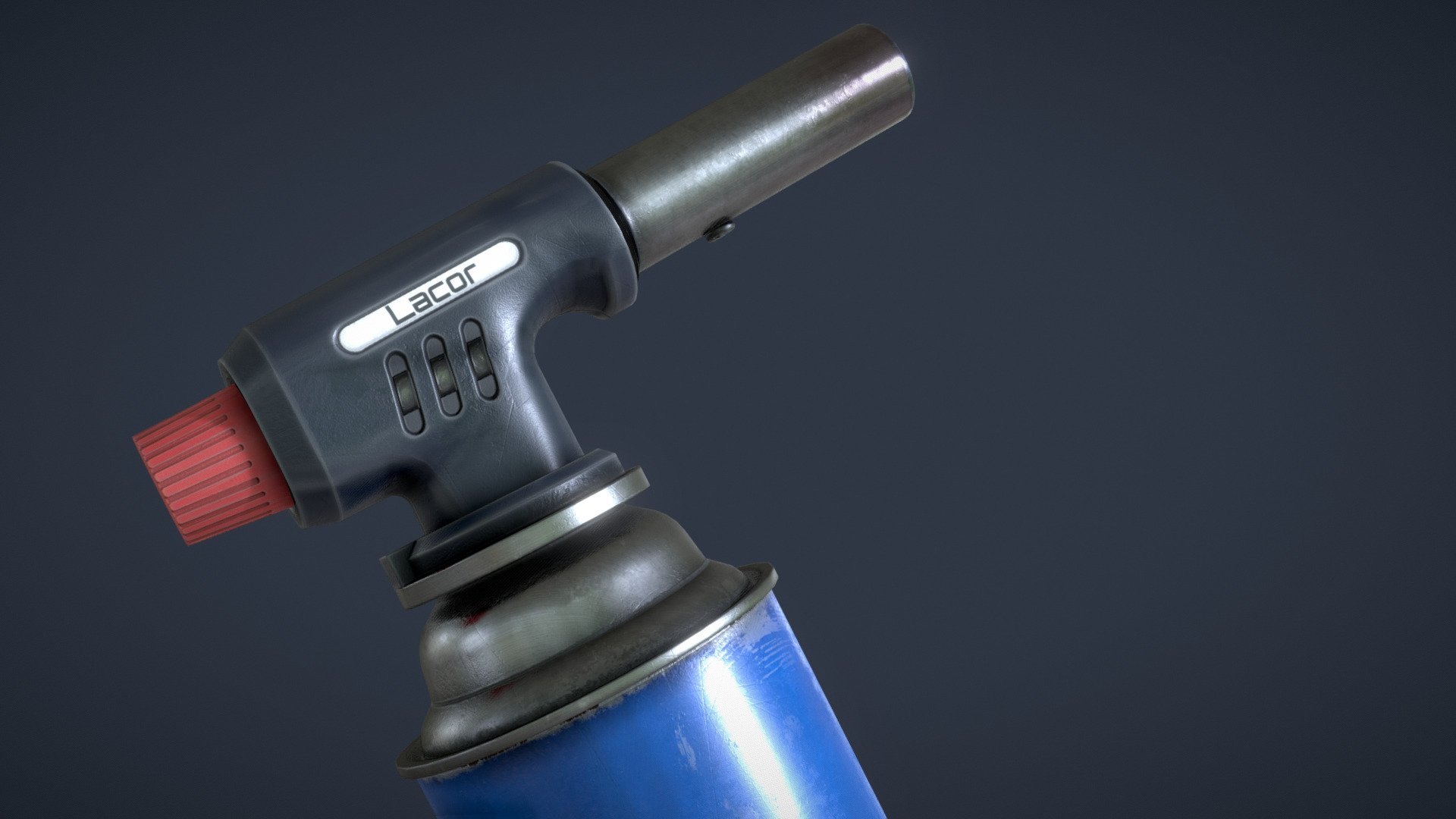 || BLOWTORCH ||

Blowtorch, Game Ready asset is a high quality, low poly asset originally modeled in 3DS Max 2017.

||SPECS||

Low Poly Model:


All the main objects are separately and named correctly for an easy usage.

-This prop is designed to be modular and ready for animation. Parts such as the knob are ready to be rigged and animated.

|| Geometry ||


Total: 1.312 Total Polys 1.390 Total Verts 2.696 Total Tris

Model unwrapped manually to make most efficient use of the UV space.


Model scaled to approximate real world size. All materials and objects named appropriately.

|| Textures ||


Textures in .targa format: -4k texture set (Basecolor, ambient occlusion, metallic, roughness, normal)
 - Propane Buthane Blowtorch Game Ready Asset - Buy Royalty Free 3D model by Infinity_GameStudio (@Joel12) 3d model