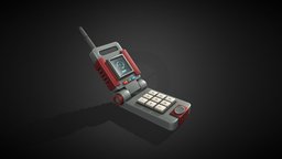 Stylized Cell Phone- Tutorial Included cell, prop, retro, tech, electronic, smartphone, phone, technologies, mobilegame, substancepainter, substance, mobile, technology, stylized