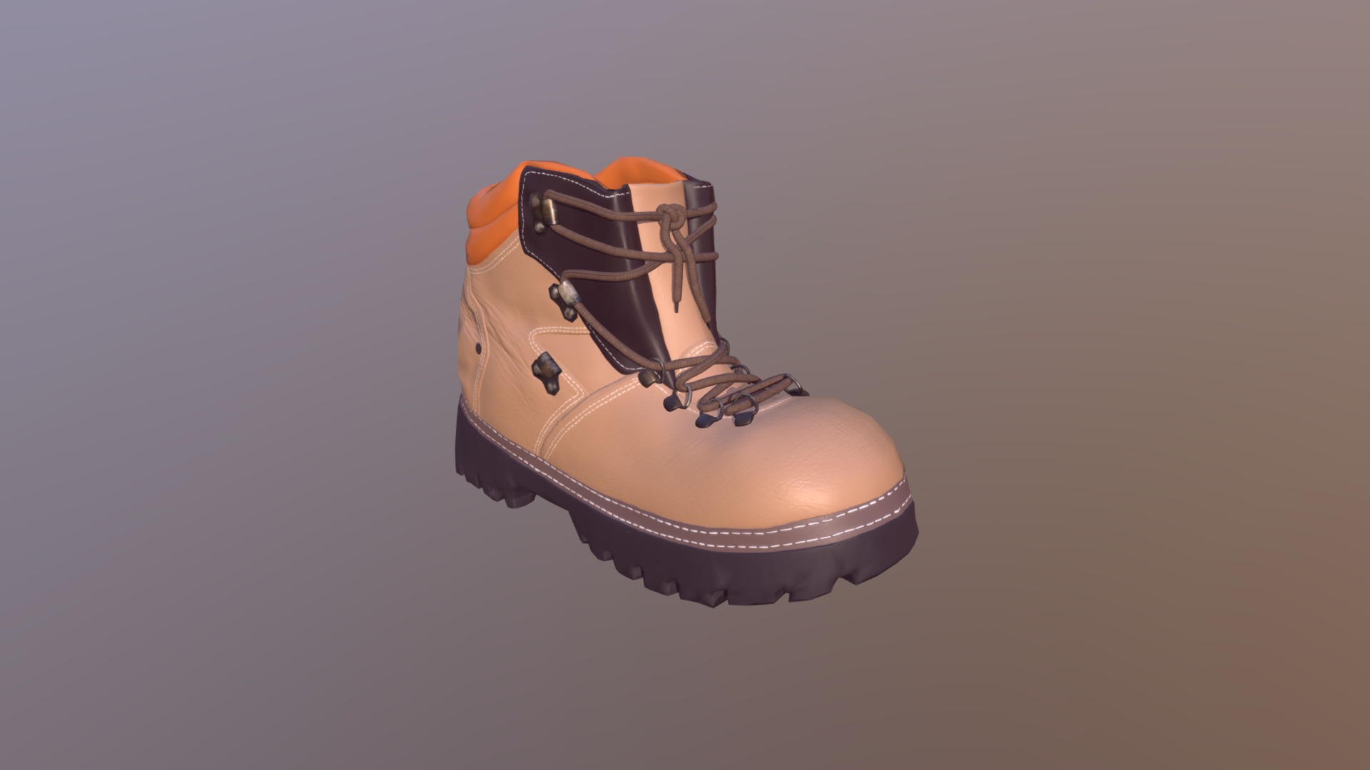 Low poly Boot Practice - Boot - 3D model by enlightnedkc 3d model