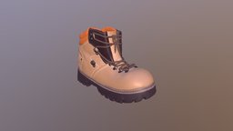 Boot boot, low-poly, blender3d, zbrush