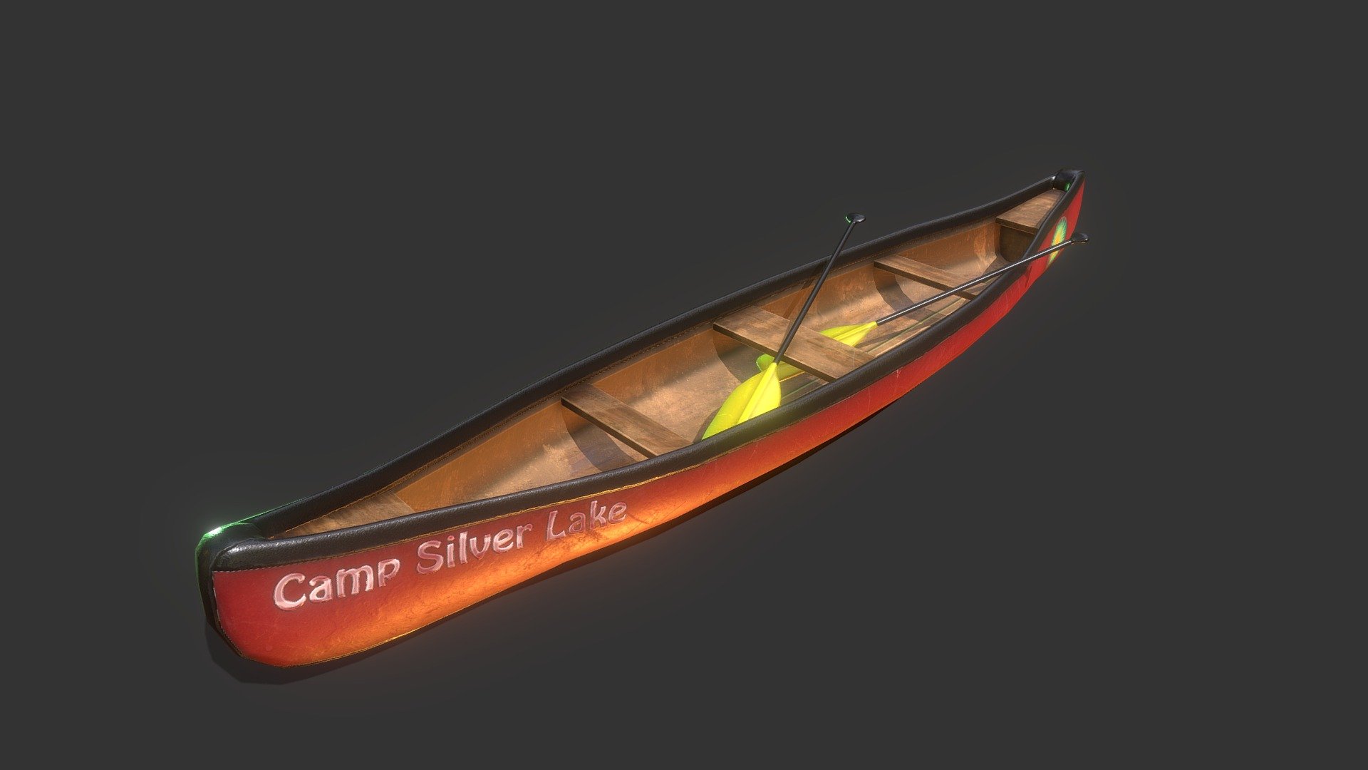 Camp Canoe - 3D model by TonyGalindo3d 3d model