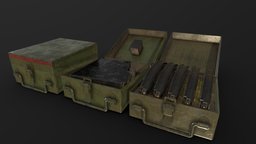 Ammo box for 31M and 36M Solothurn ww2, army, hungary, antitankgun, heavygun, weapon
