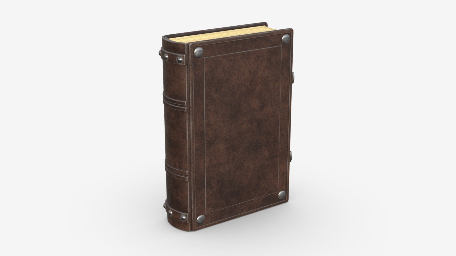 Old book decorated in leather 03 - Buy Royalty Free 3D model by HQ3DMOD (@AivisAstics) 3d model