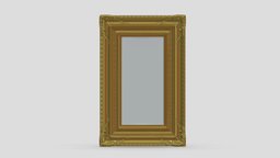 Classic Frame 03 room, victorian, frame, grand, luxury, vintage, classic, vr, ar, general, gallery, decor, picture, museum, realistic, old, accent, carved, baroque, classical, housewares, rococo, 3d, design, house, decoration, interior, wall