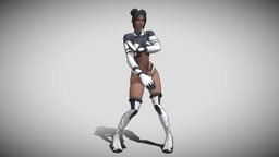 Morena Cyborg #001 , walking, cyborg, woman, dancing, morena, modeling, blender, animation, cyborgirl, cyborg-girl
