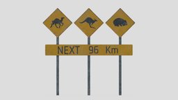 Street Sign 19 led, assets, control, set, element, traffic, urban, highway, road, signs, signage, sign, lane, dynamic, elements, freeway, variable, roadway, architecture, game, low, poly, design, structure, street, expressway