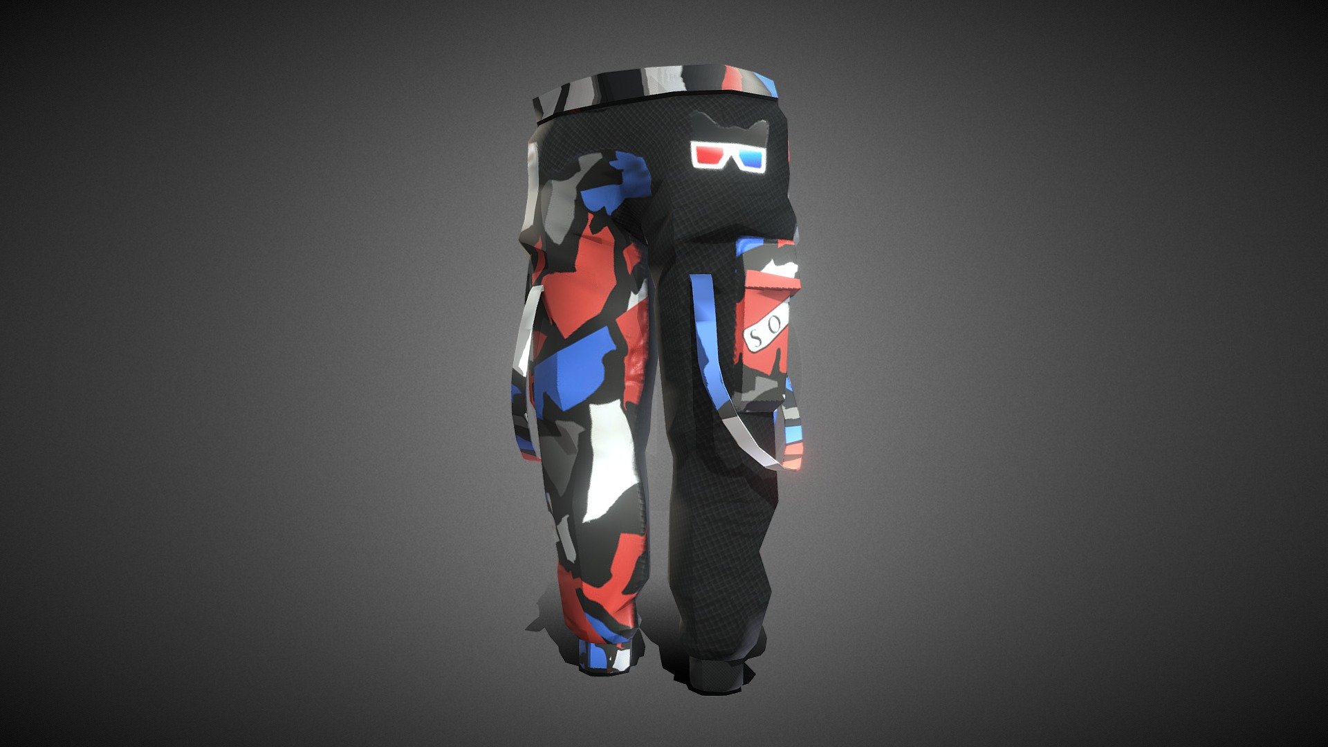 Decentraland trousers Wearable with pockets, straps and asymmetrical camouflage pattern. Available for purchase here and airdropped at Low Poly Models events. 

Discover more about LowPolyModels.

Created by Son Of Adam, FGR3D and KJ 3d model