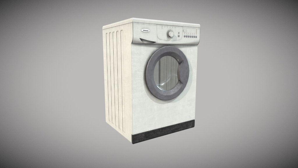 Washing Machine Whirpool - Download Free 3D model by Francesco Coldesina (@topfrank2013) 3d model