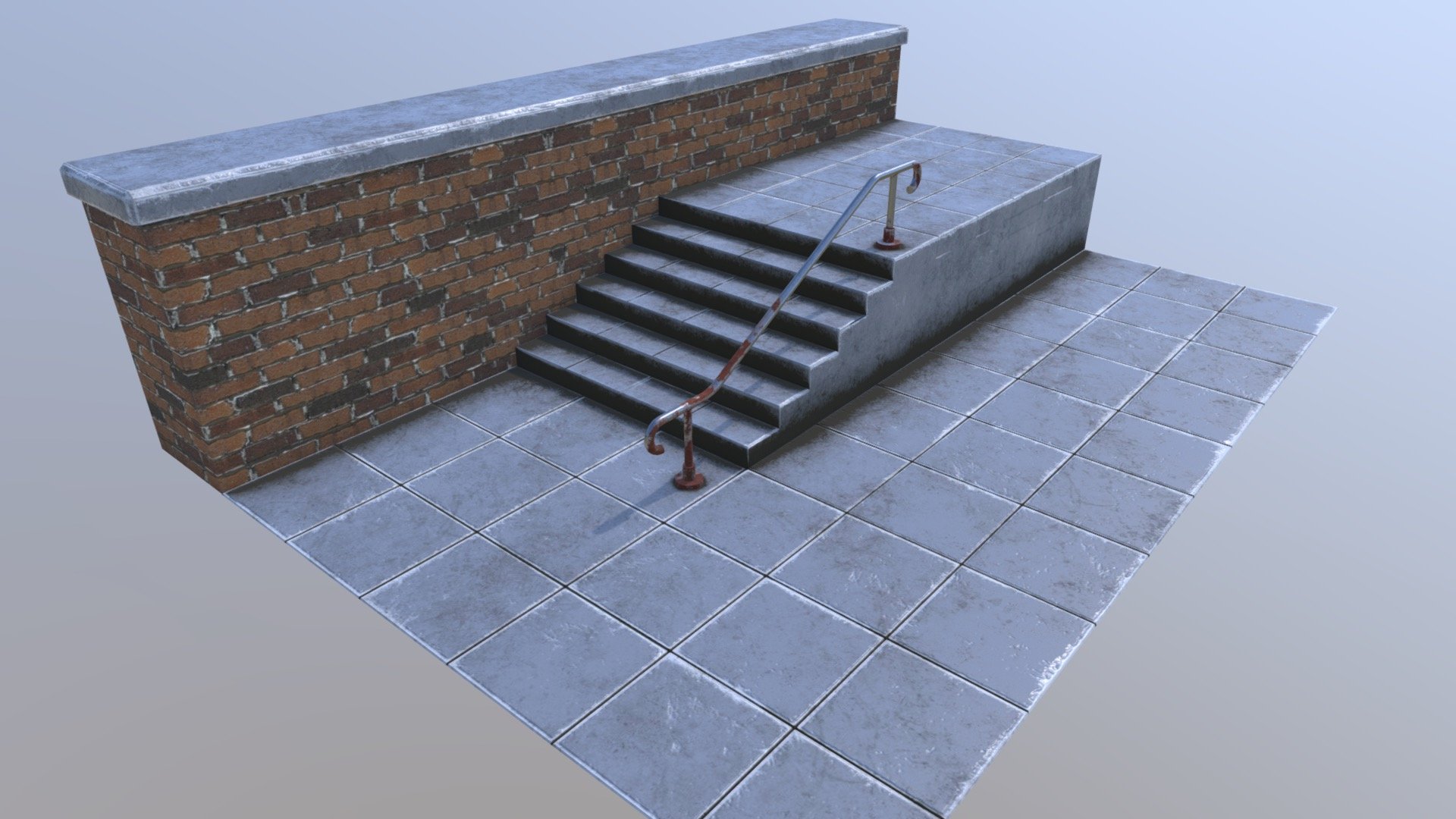 Stairs - 3D model by Jacob Hardman (@JDHardman) 3d model