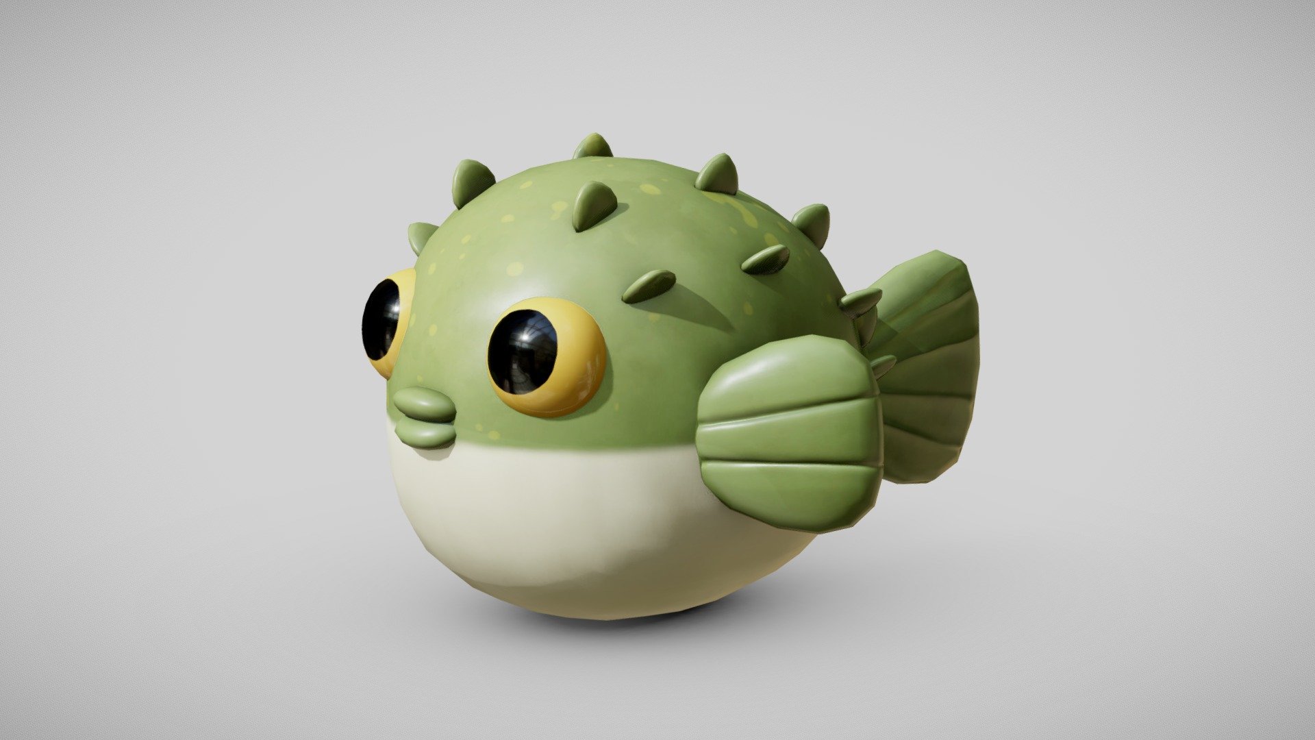 cute puffer fish for your renders and games

Textures:

Diffuse color, Roughness, Normal, AO

All textures are 2K

Files Formats:

Blend

Fbx

Obj - cute puffer fish - Buy Royalty Free 3D model by Vanessa Araújo (@vanessa3d) 3d model