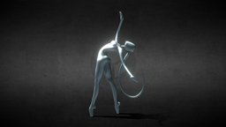 Delicate Ballerina sculpt, minimal, pose, sculture, sculpting, dance, woman, minimalistic, delicate, sculptjanuary, bailarina, female, sculptjanuary2019, sculptjanuary19, sculptjanuary19-sculpting