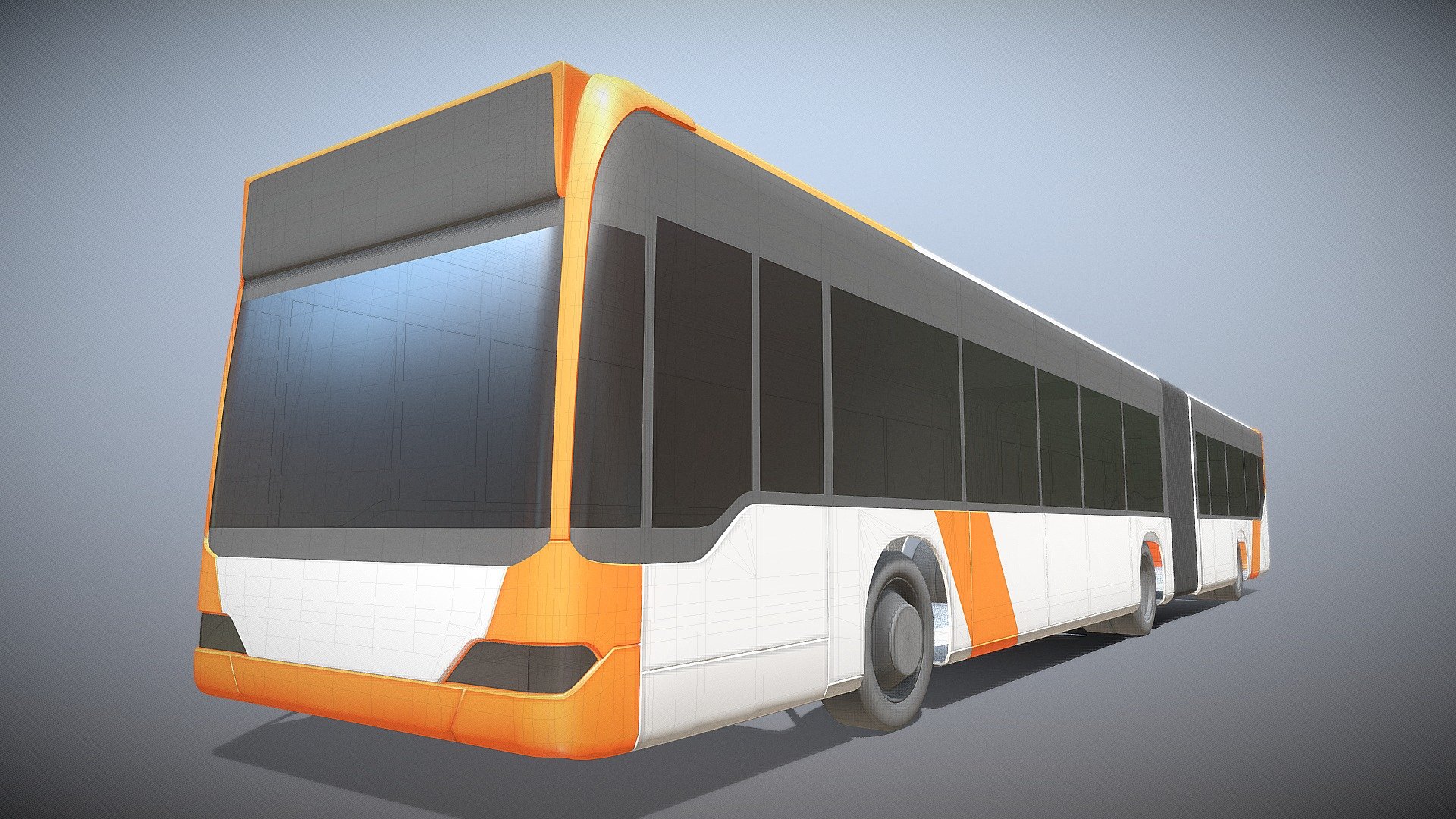 Long RNV City Bus (WIP-3) Extruding Some Areas - Long RNV City Bus (WIP-3) Extruding Some Areas - 3D model by VIS-All-3D (@VIS-All) 3d model