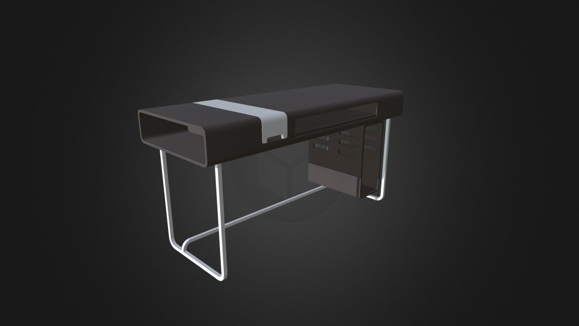 Contemporary Office Desk - Contemporary Office Desk - Buy Royalty Free 3D model by cgaxis 3d model