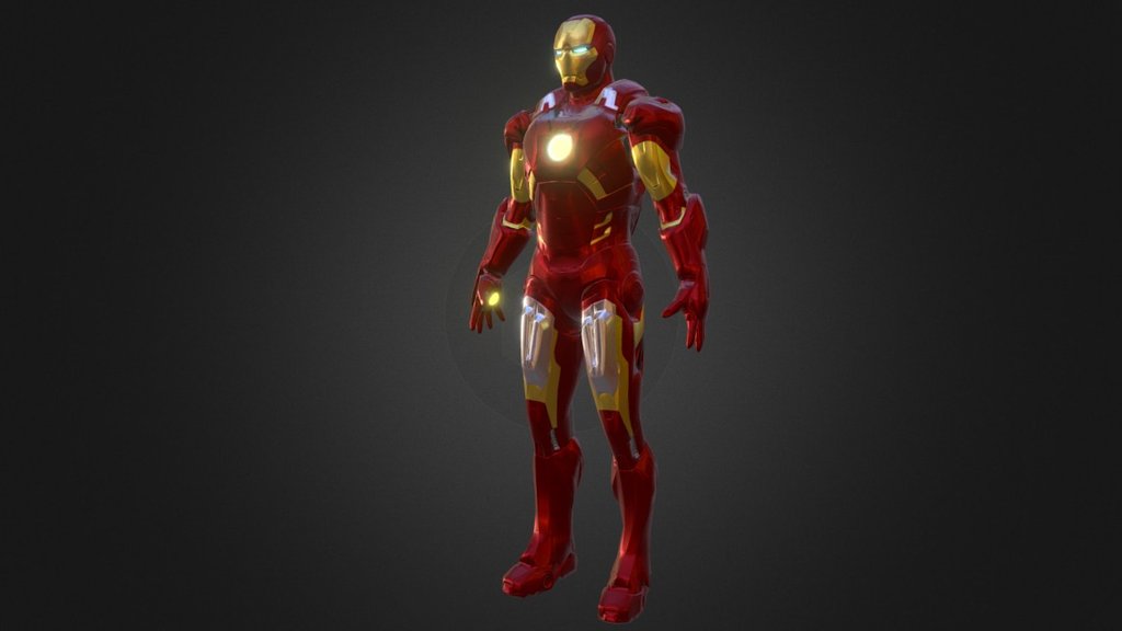 pratice - Iron Man - 3D model by Steven Zhu (@StevenZyz) 3d model