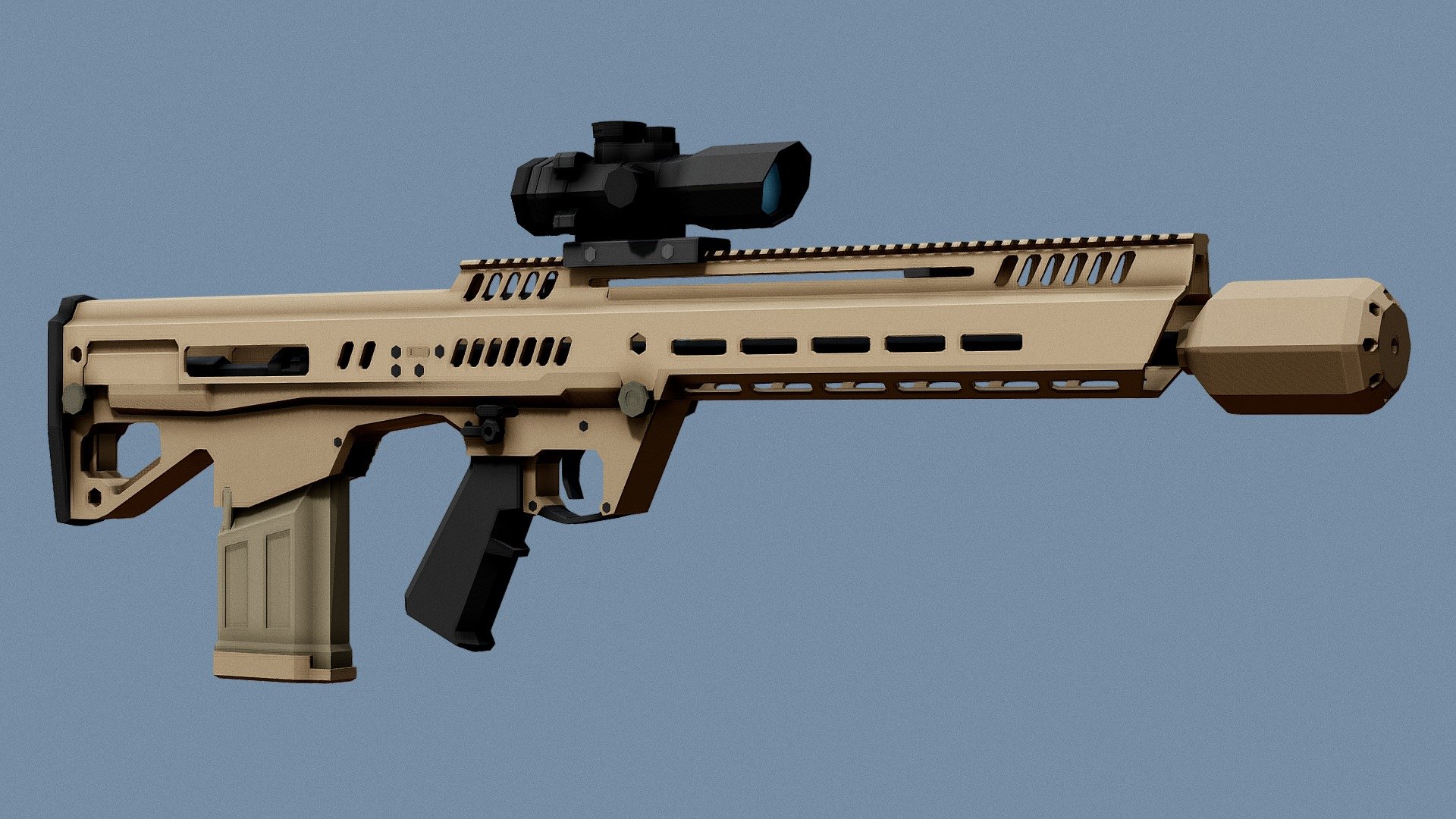 A contender in the USA's latest rifle trials 3d model