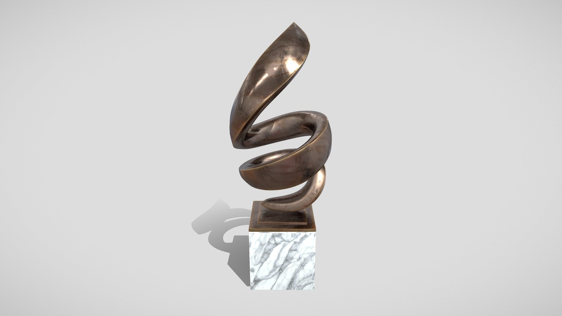 Modern Decorative Abstract Bronze Art Sculpture 19 Unwrapped with the full pack of textures and materials prepared for V-ray and Corona renderers.

Dimensions: 106,8 x 110,2 x H 287 cm

Material: Bronze, Marble Cararra

Textures: 8k (8192x8192) - Modern Abstract Bronze Art Sculpture 19 - 3D model by gogoskilla 3d model