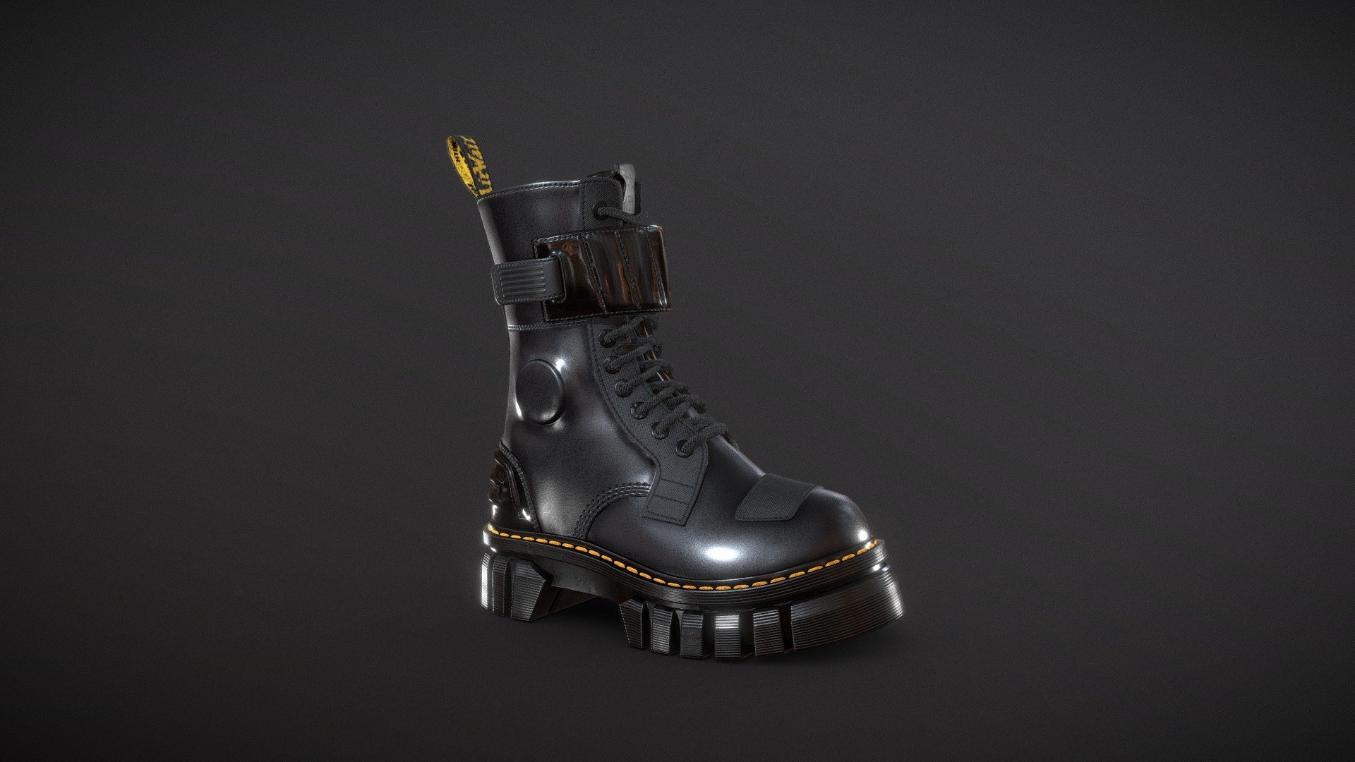Dr. Martens Audrick Alternative

Game and production ready, polycount optimized for quality, ideal for high quality Characters and Close-Ups

Internal parts modeled and textured, ideal for customization or animation

Laces are continuous, no cuts behind the eyelets

Single UV space

PBR and UE4 4k Textures

Low Poly has 9.3k quads

FBX, OBJ, ZTL - Dr. Martens Audrick Alternative - Buy Royalty Free 3D model by Feds452 3d model