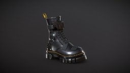 Dr. Martens Audrick Alternative style, leather, high, textures, fashion, production, obj, shoes, boots, 4k, fbx, heels, womens, ue4, character, game, pbr, lowpoly, clothing