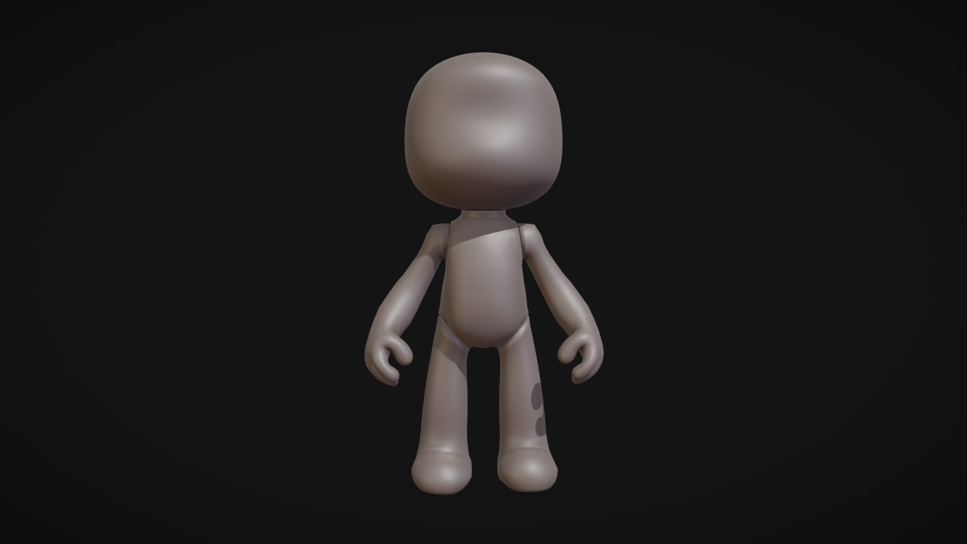 Made a base mesh simulating the articulation of a toy art doll - Toy Art Base Doll - Buy Royalty Free 3D model by IgorSan 3d model