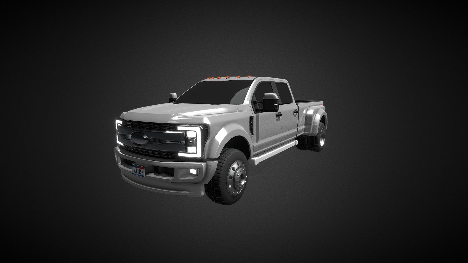ford f450 high duty 2019 modeled in blender by me - ford f450 high duty 2019 - 3D model by Amir_hmi 3d model