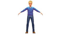 Cartoon High Poly Subdivision Avatar 001 body, toon, style, dressing, avatar, cloth, shirt, fashion, hipster, clothes, torso, baked, young, shoes, boots, jeans, sweater, casual, mens, boobs, look, cuff, hoodie, sleeve, sweatshirt, diffuse-only, denim, blouse, metaverse, hairstyle, baked-textures, pullover, pleats, outerwear, dressing-room, dressingroom, character, cartoon, man, "textured", "clothing", "guy"