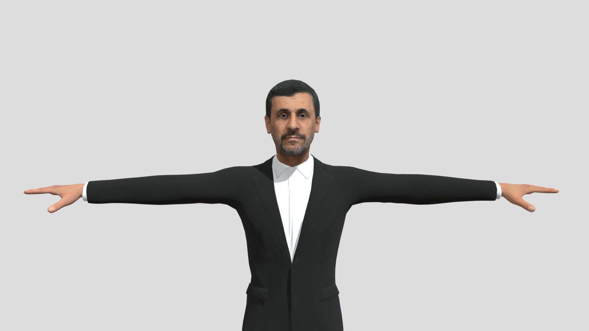 مدل سه بعدی محمود احمدی نژاد - Mahmood Ahmadinejad 3D Model - 3D model by Mohammad Rajabloo (@Mohammad.Rajabloo) 3d model