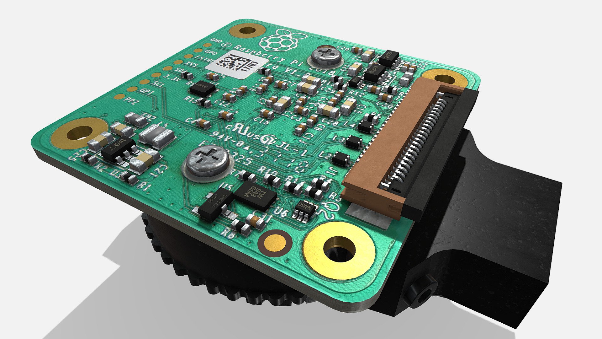 3d model of the new Raspberry Pi High Quality Camera. 
Description is visible here : https://www.raspberrypi.org/products/raspberry-pi-high-quality-camera/

Model designed from the Technical_Drawing.pdf file and with pictures.
https://static.raspberrypi.org/files/product-mechanical-drawings/20200428_HQ_Camera_Technical_drawing.pdf

All components can be modified (translate, delete,…). Don’t hesitate to comment somes hardware references that you want to see in sketchfab 3d model