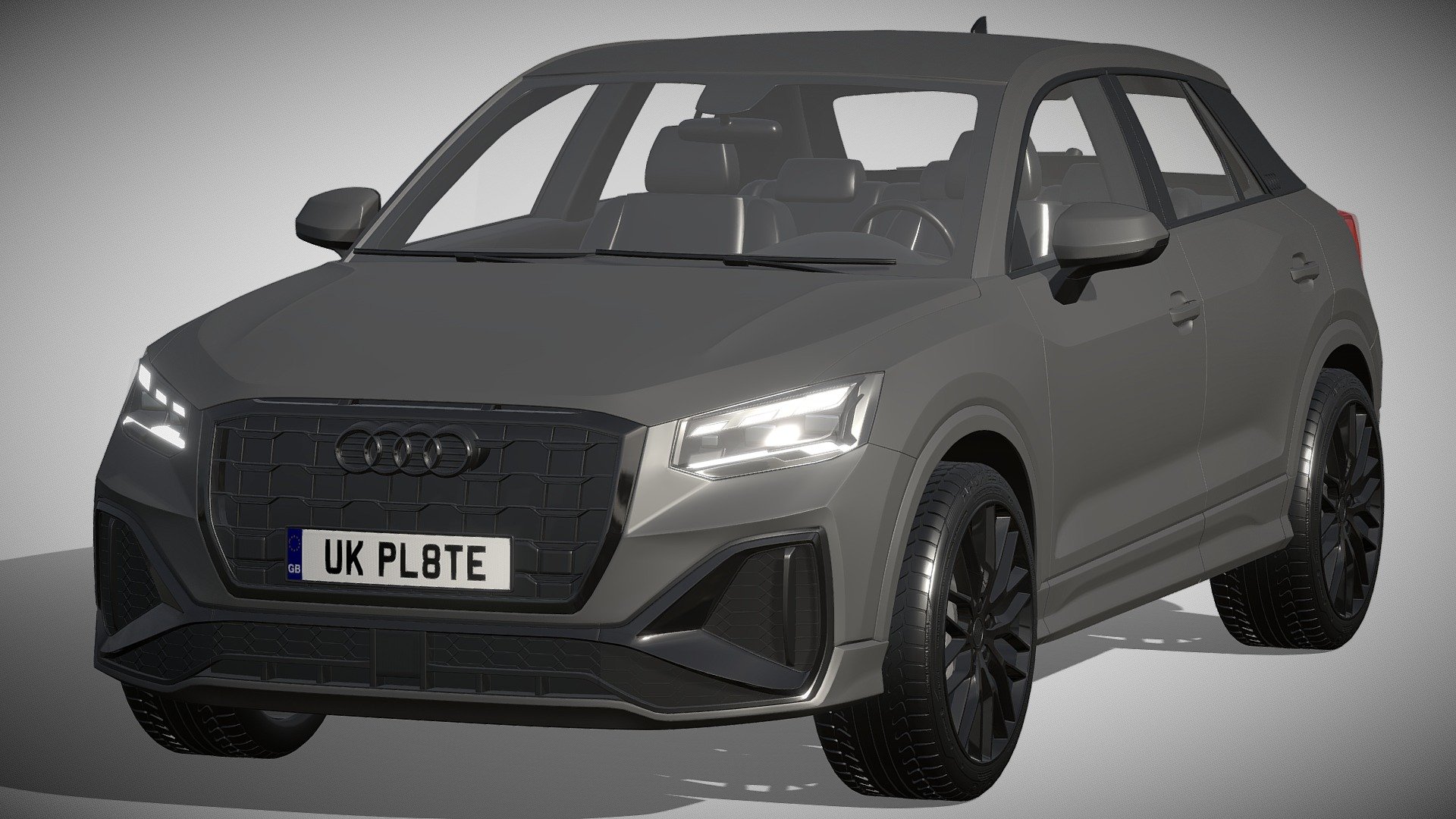 Audi Q2 2021

https://www.audi.de/de/brand/de/neuwagen/q2/q2.html

Clean geometry Light weight model, yet completely detailed for HI-Res renders. Use for movies, Advertisements or games

Corona render and materials

All textures include in *.rar files

Lighting setup is not included in the file! - Audi Q2 2021 - Buy Royalty Free 3D model by zifir3d 3d model