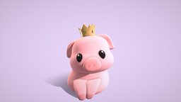 Piggie with crown