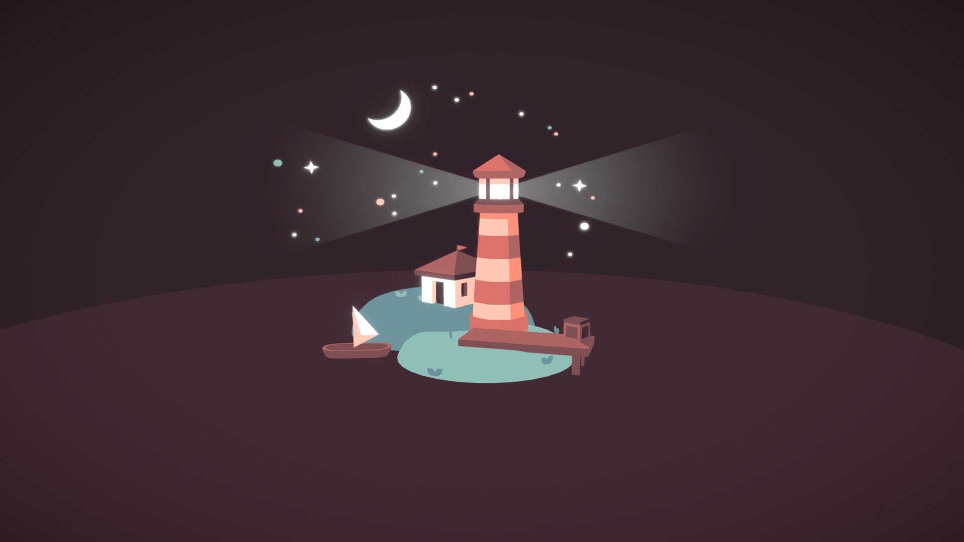 Low poly lighthouse scene based off this Illustration I made:

Follow me on Twitter for more
 - Low Poly Lighthouse - 3D model by Kay Lousberg (@KayLousberg) 3d model