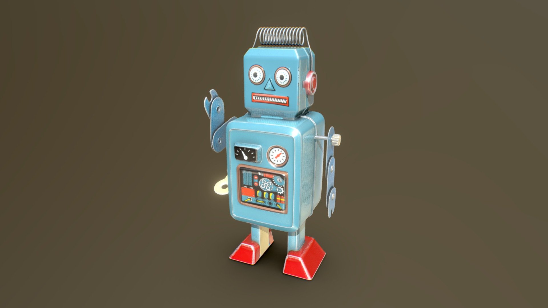 Primarily, just a test; - ROBOT  TOY - 3D model by ale45br 3d model