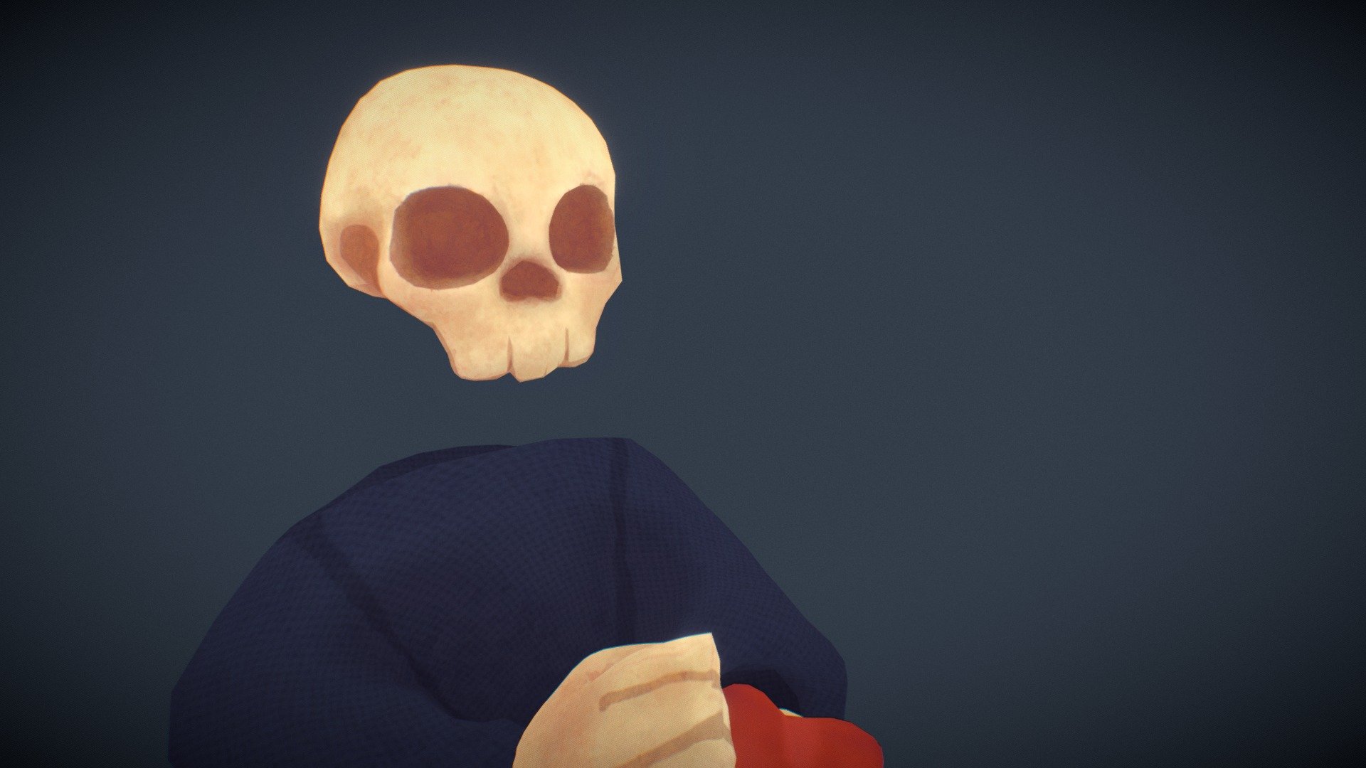 He may be a skull
but he's treat your heart kindly - Skull Man - 3D model by StrongerTea (@strrongertea) 3d model