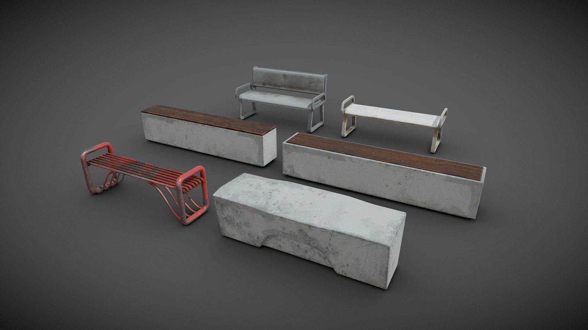 Cyberpunk Bench Pack

Files: FBX.

-Non overlapping uv

Texture: Base color_4K Metallic_4K Roughness_4K Normalmap_4K Height_4K - Cyberpunk Bench Pack - Buy Royalty Free 3D model by carlcapu9 3d model