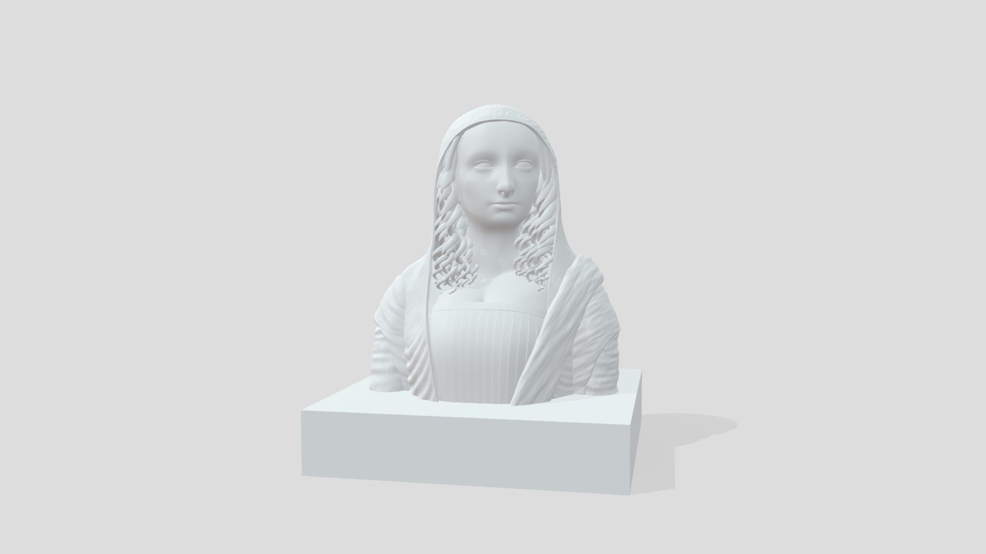 Mona Lisa - 3D model by y061027 3d model