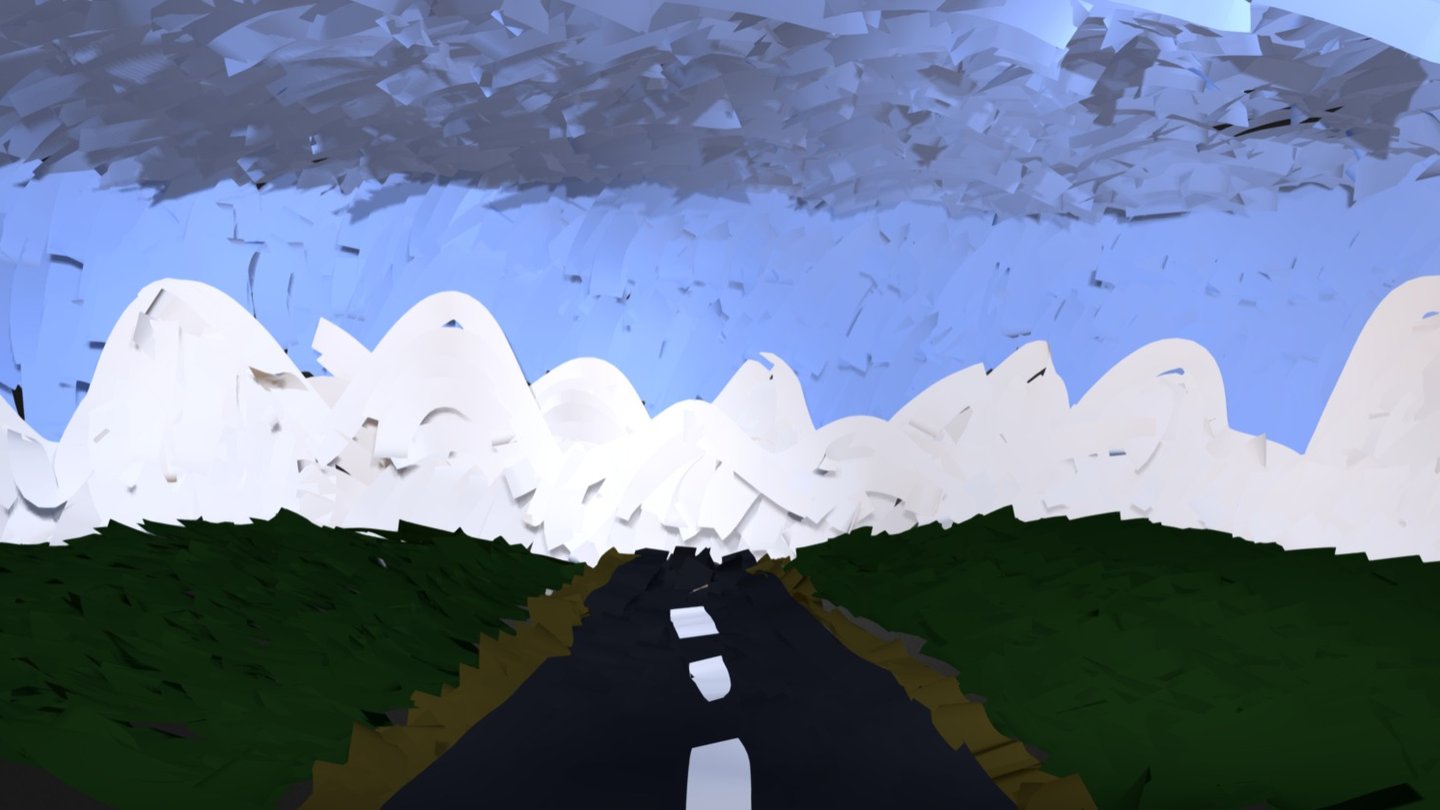Picture reproduction on Tilt Brush
I took this picture a few months ago on a road trip in Iceland. It was the basic view we seen for kilometers: road, volcanos, infinite.
This is my first try to reproduce few of my pictures on Tilt Brush. 

 - ROAD 1, ICELAND - 3D model by l o u i s (@louis) 3d model