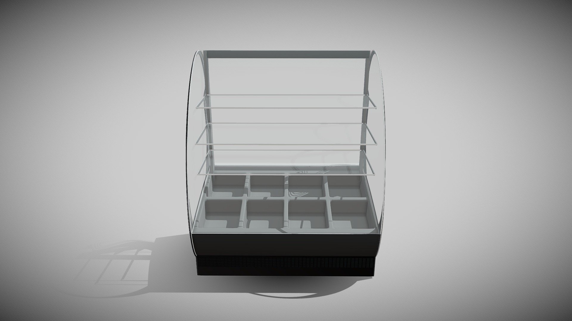 Display Case food sector - Display Case - 3D model by stickylock 3d model