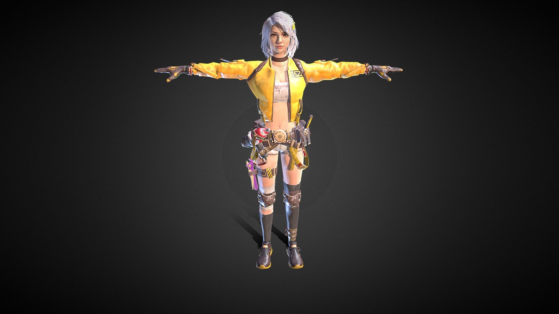 Max Sara3d Model By LEVINx GAMING RIGGED TPOSE - Download Free 3D model by ᄂΣVIП X GΛMIПG (@levin.gaming) 3d model